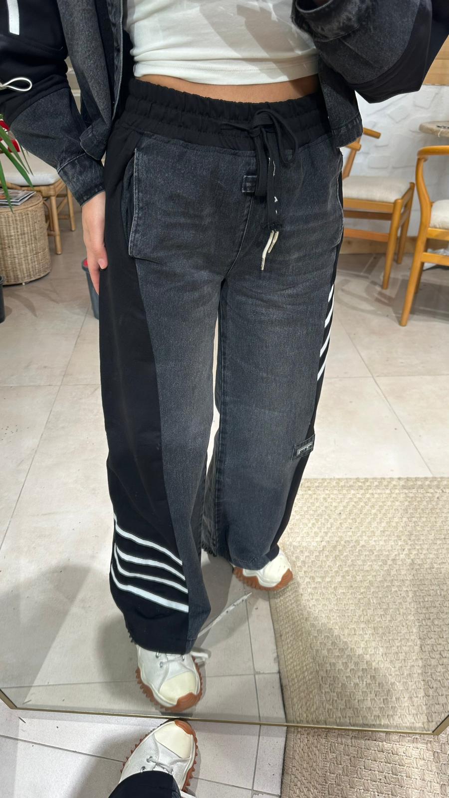 Yandan Şeritli Jean