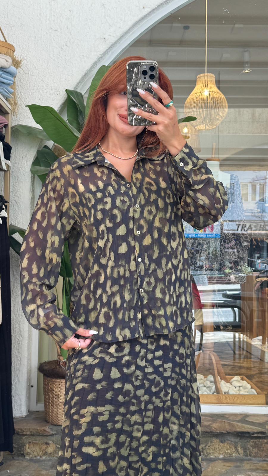 Leoapar Desenli Gömlek 
