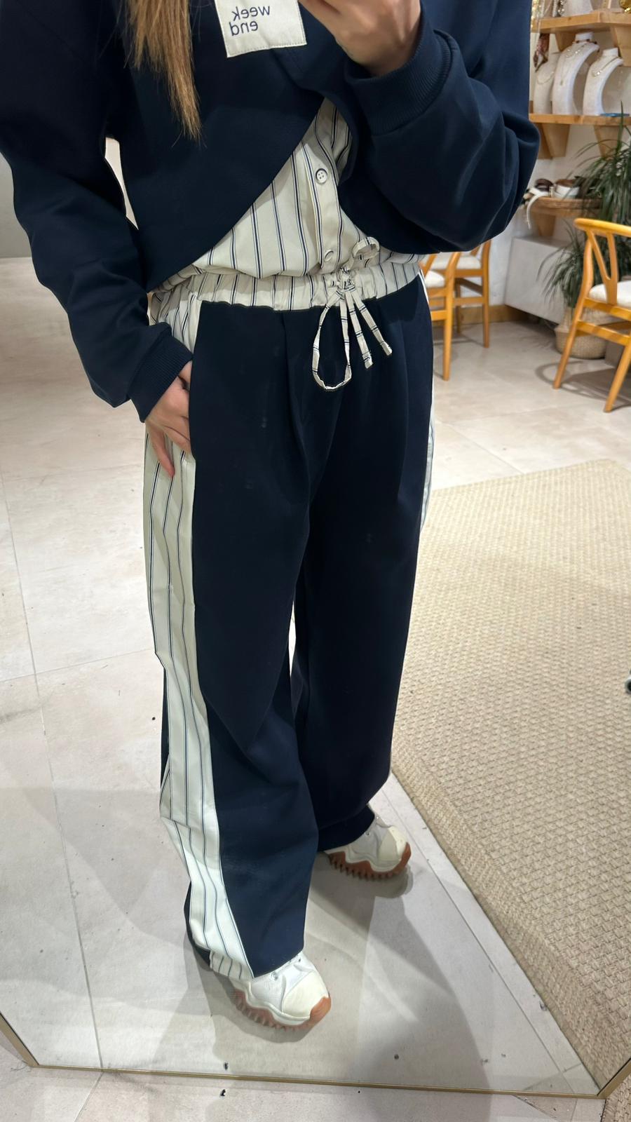 Çizgi Detaylı Pantolon