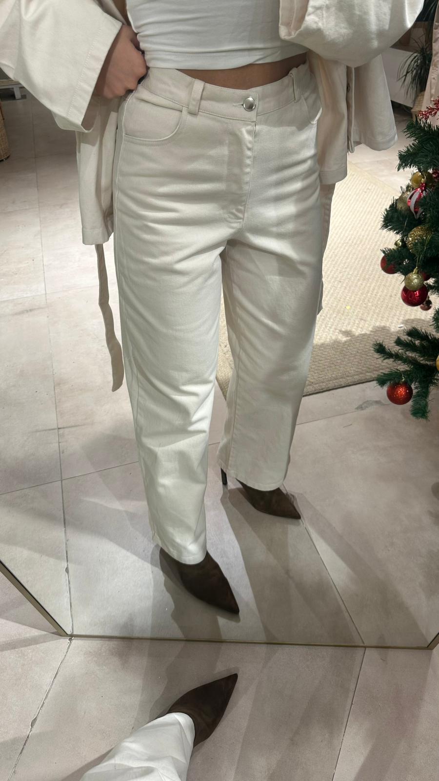 Kuşaklı Denim Takım