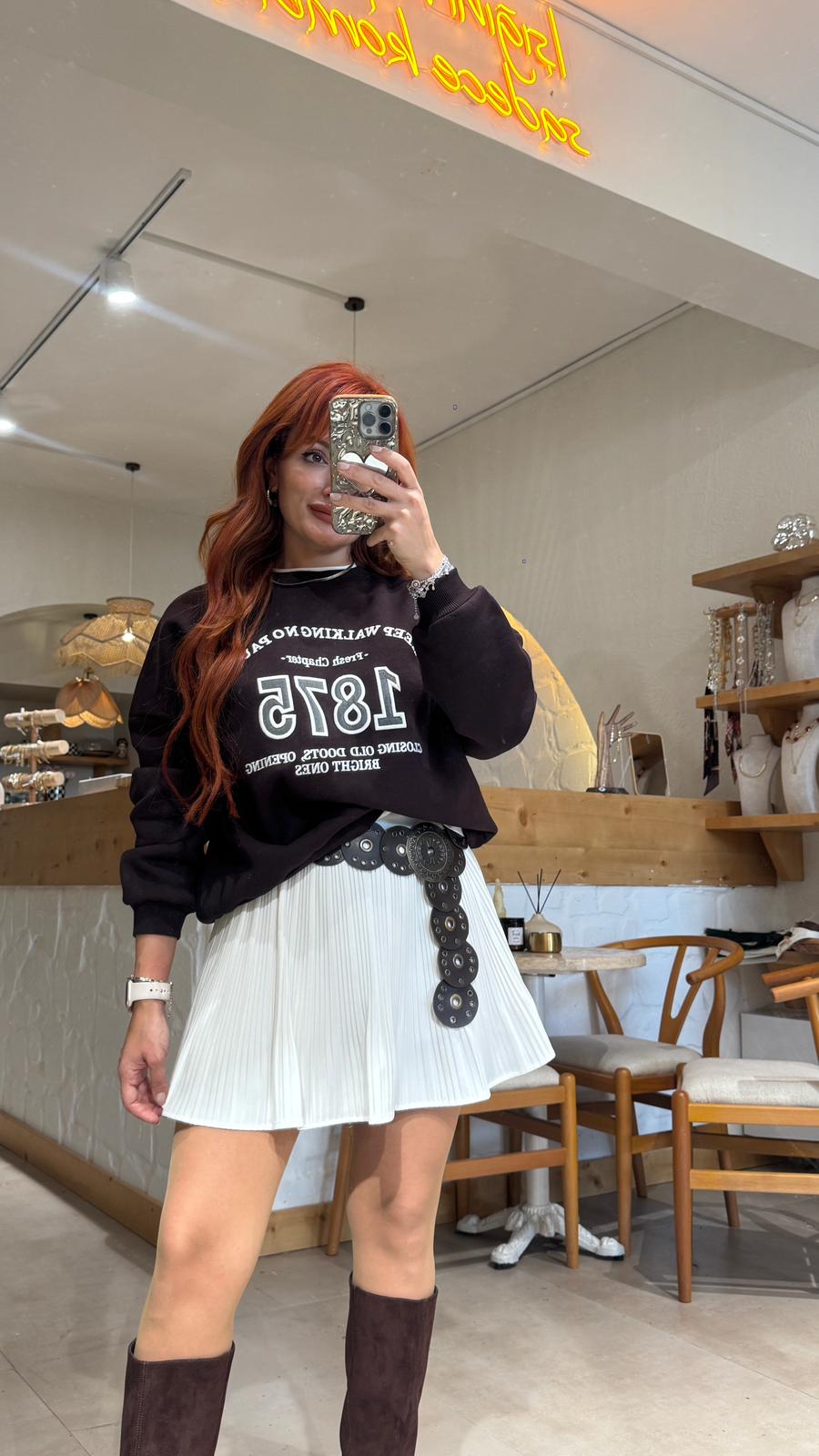 1975 Baskılı Sweat