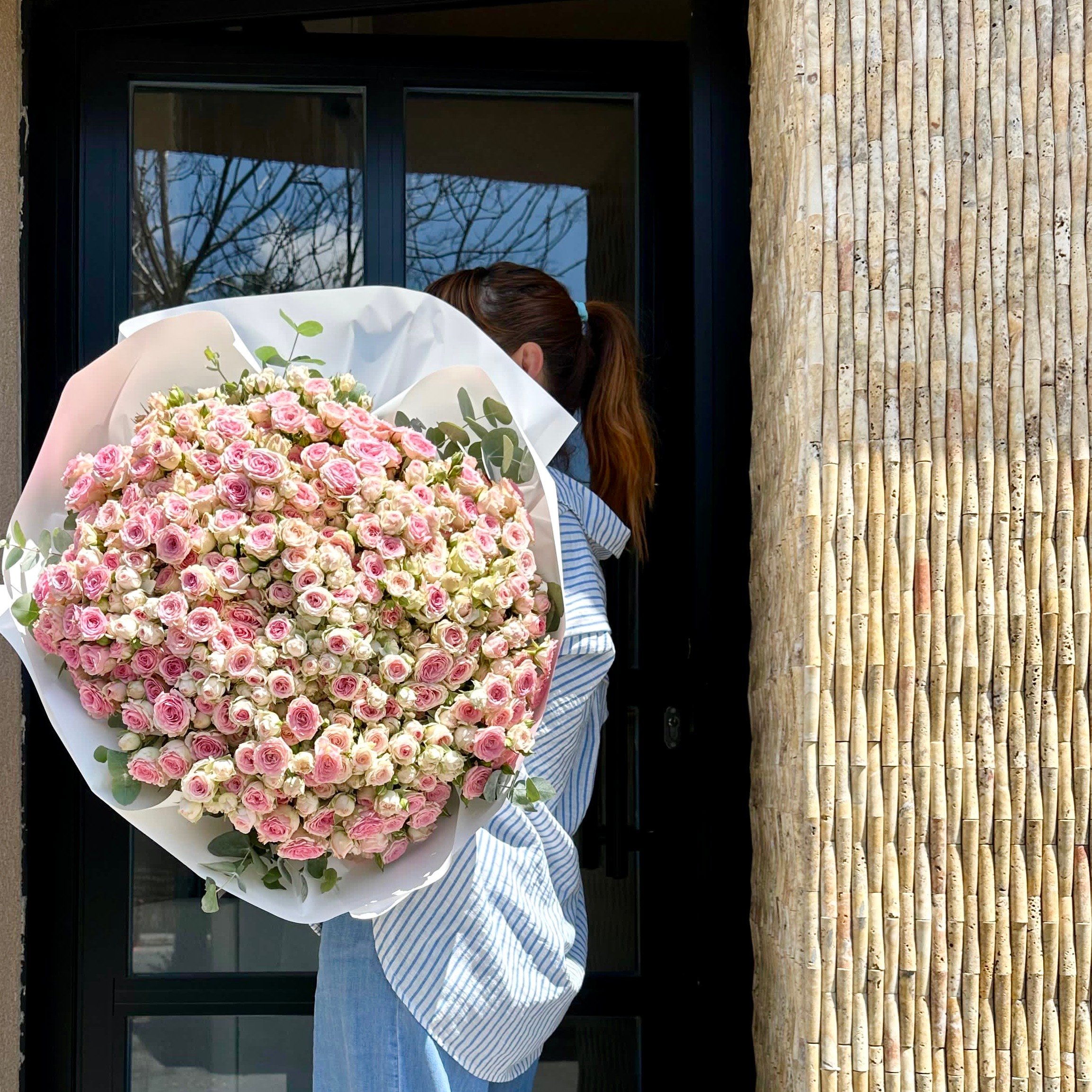 Romantik Pembe Güller Buketi