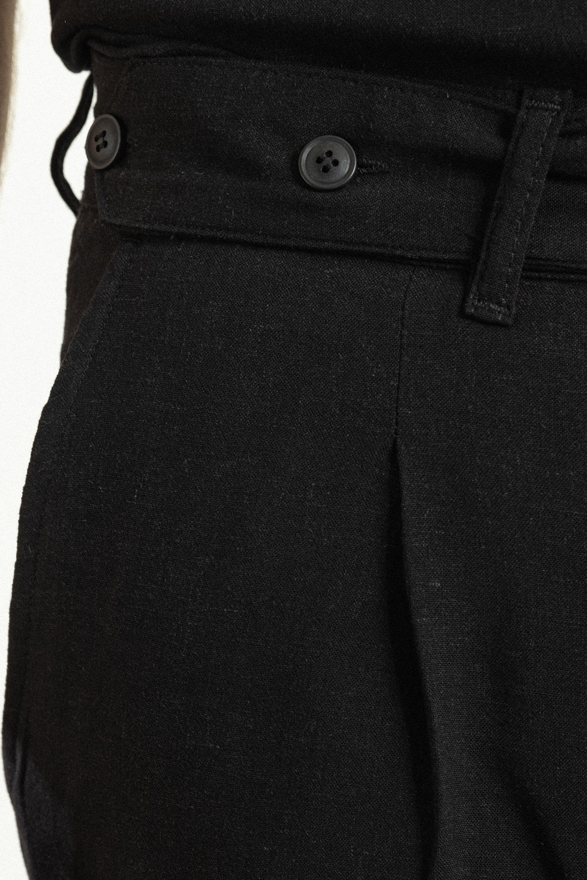 Düz Slim Fit Apaç Yaka Keten Erkek Gömlek Şort Takım