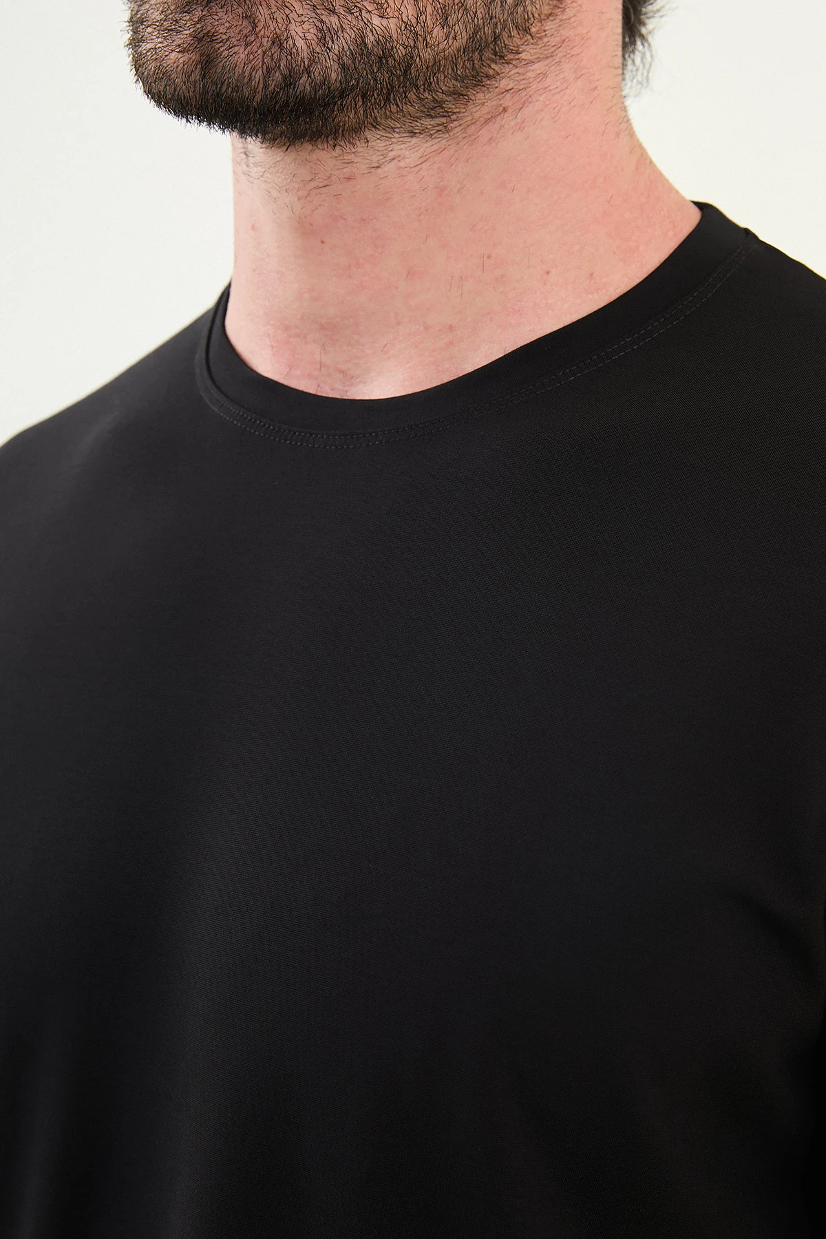 Düz Slim Fit Bisiklet Yaka Basic Erkek T-Shirt