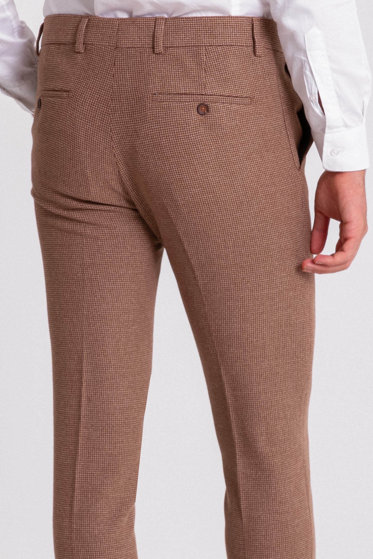 Kareli Super Slim Fit Erkek Pantolon