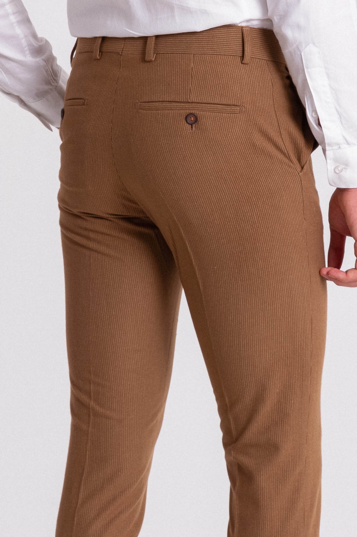 Çizgili Super Slim Fit Erkek Pantolon