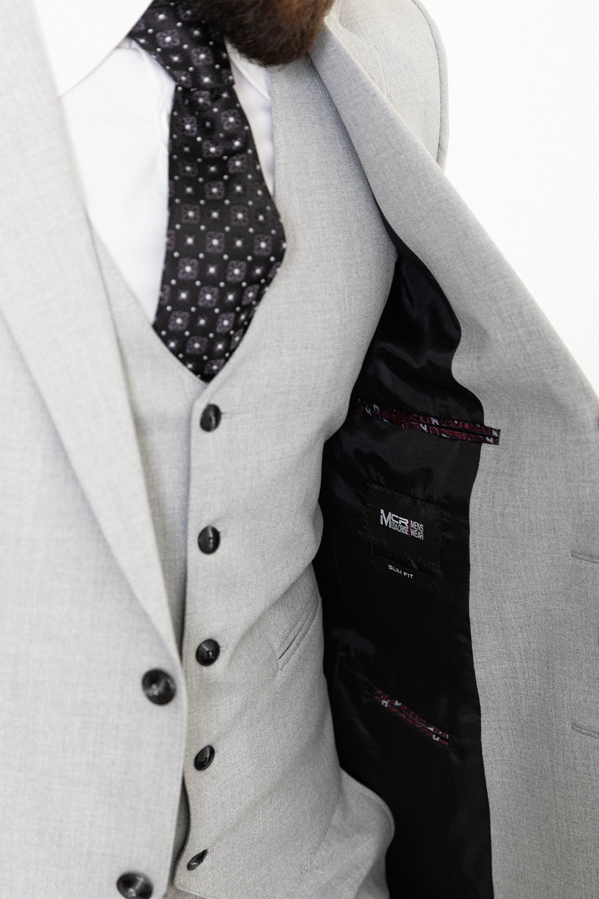 Düz Slim Fit Mono Yaka 4 Drop Klasik Erkek Takım Elbise