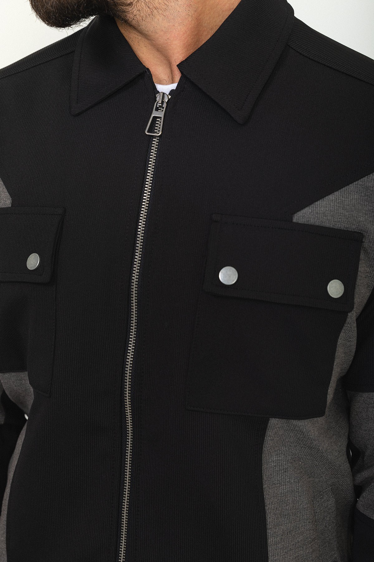 Parçalı Slim Fit Erkek Eşofman Takımı