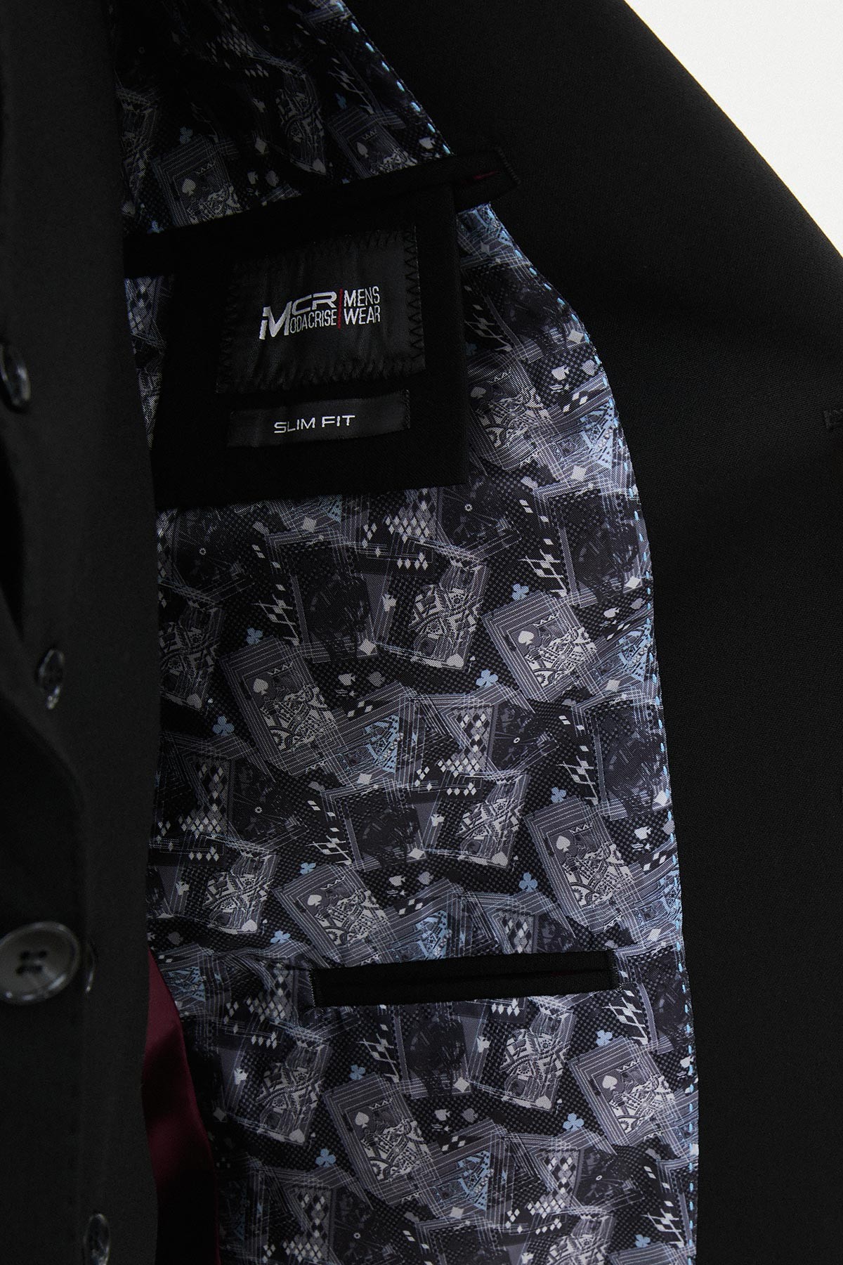 Düz Slim Fit Mono Yaka Klasik Erkek Takım Elbise