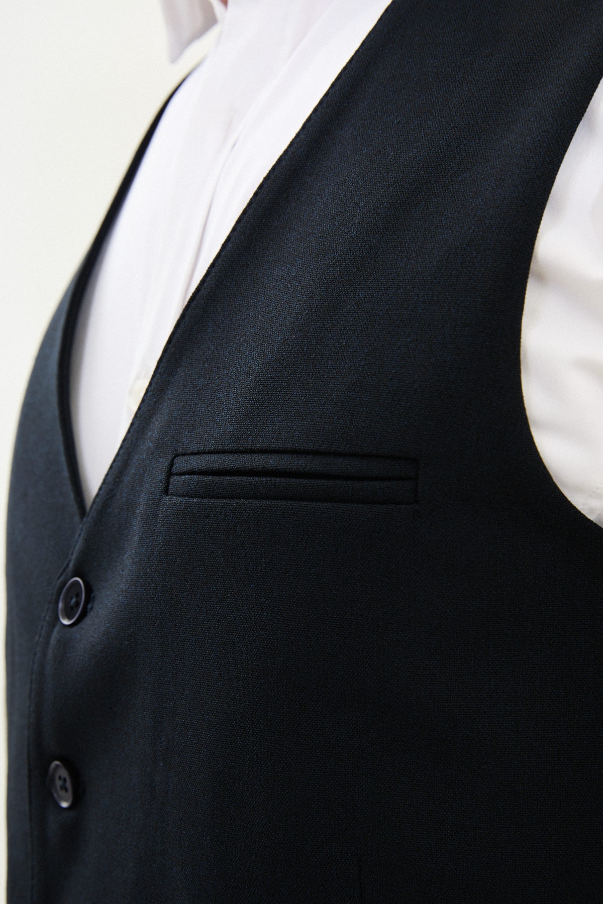 Düz Slim Fit Klasik Erkek Yelek