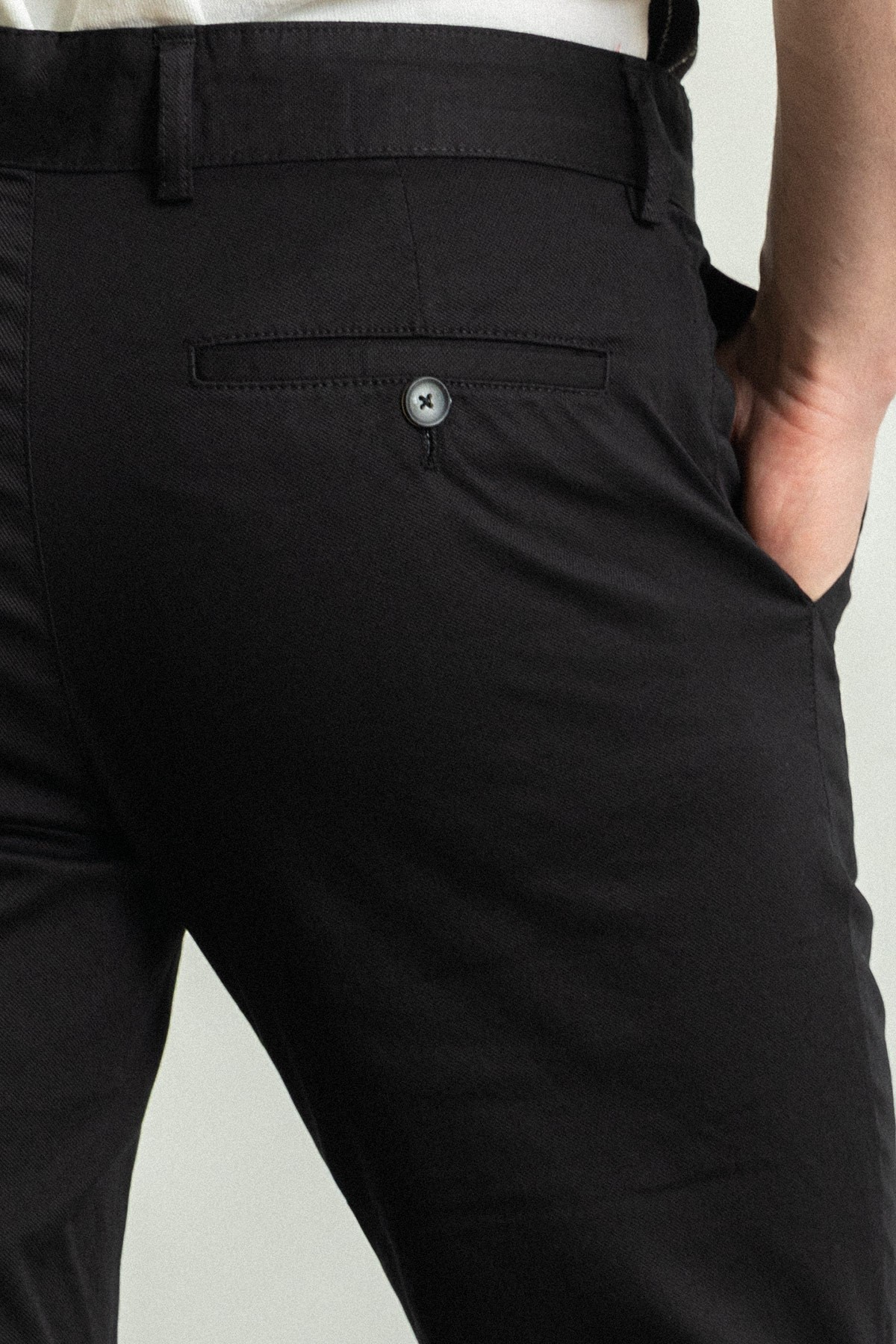 Düz Slim Fit Kanvas Erkek Pantolon