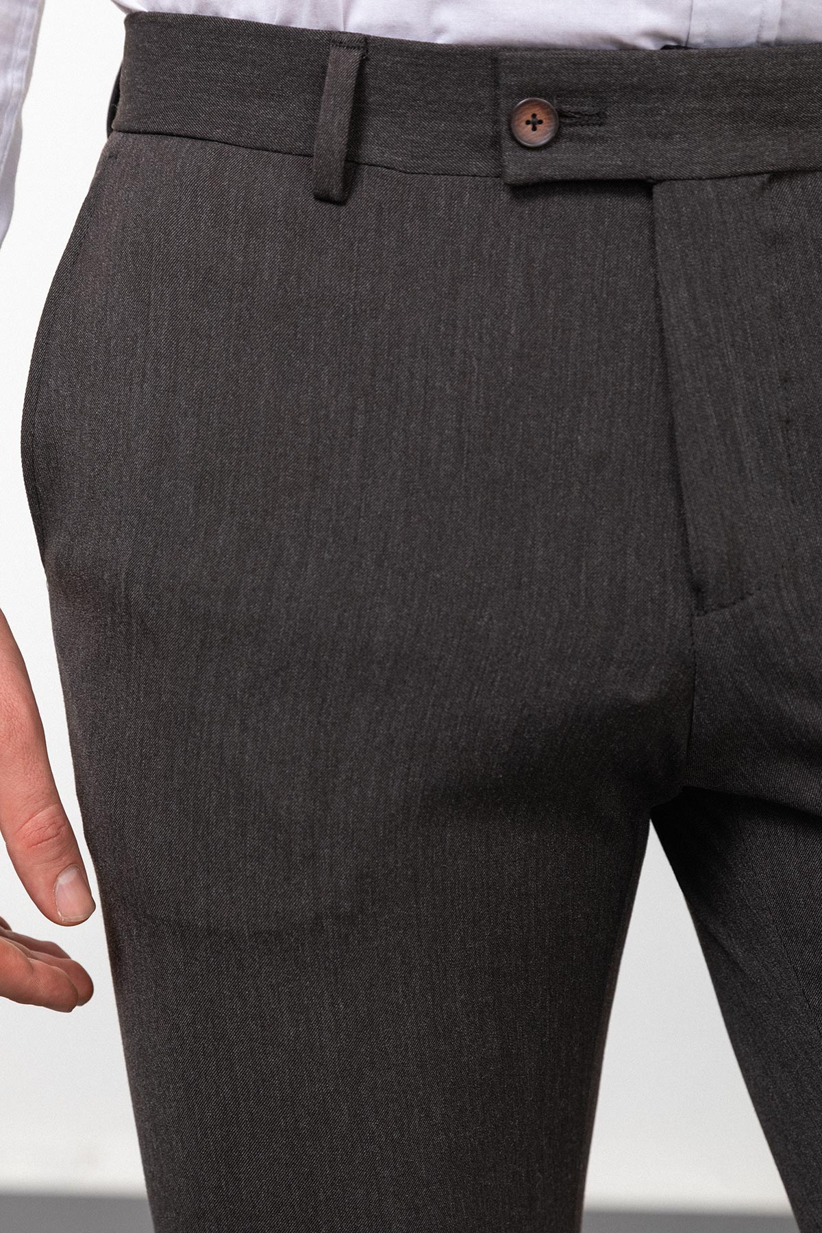 Düz Slim Fit Klasik Erkek Pantolon