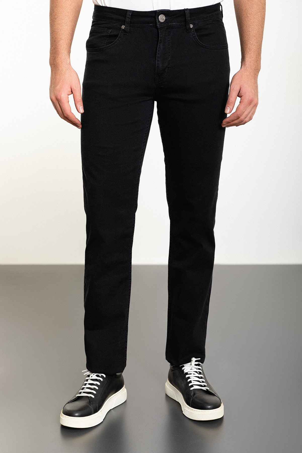 Düz Slim Fit Erkek Kot Pantolon