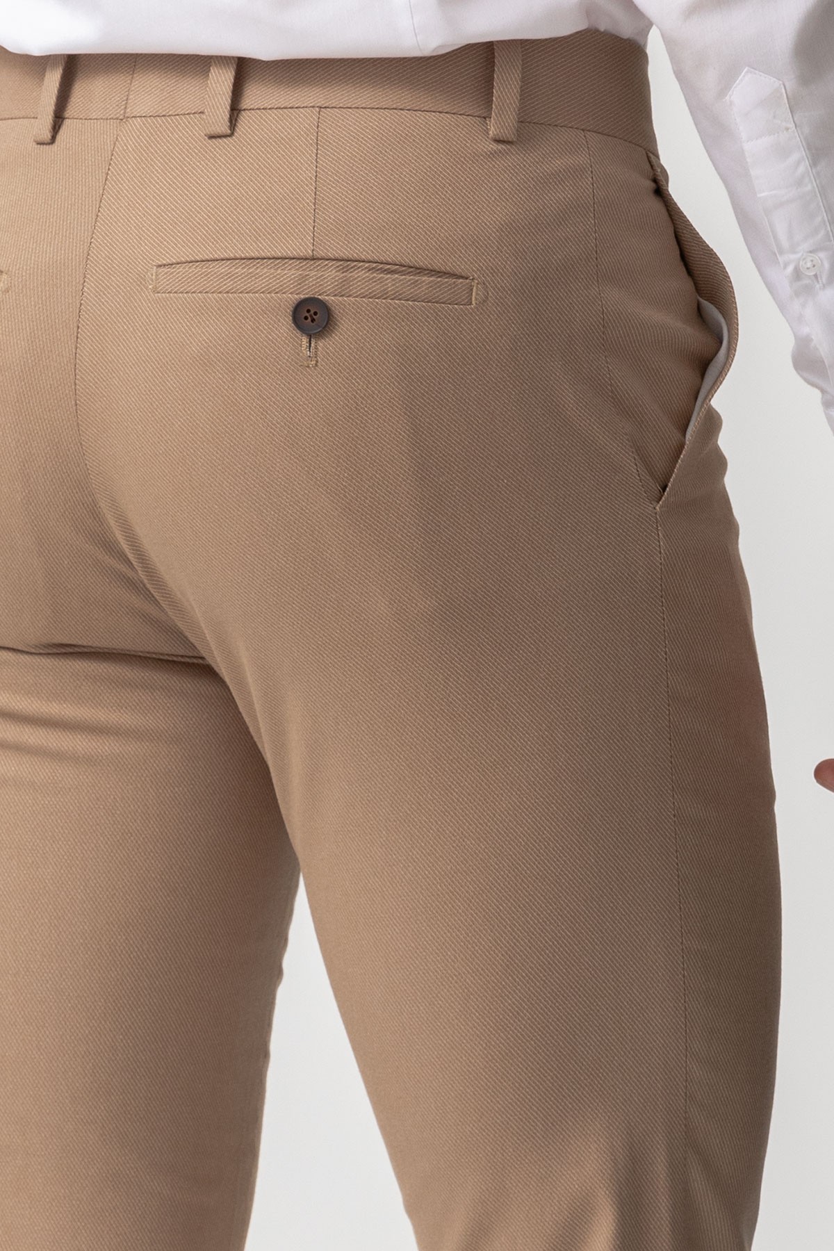 Cizgi Desenli Slim Fit Klasik Erkek Pantolon
