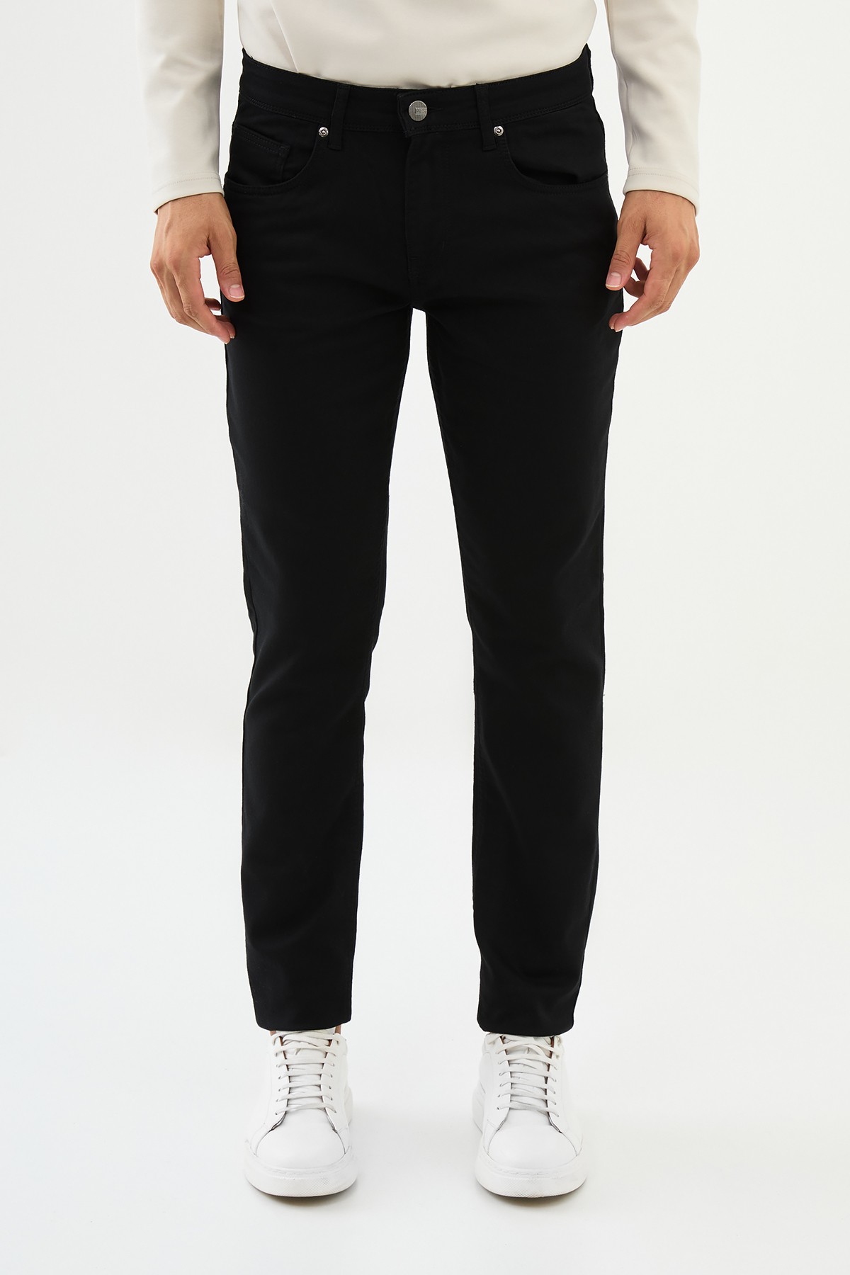 Düz Super Slim Fit Erkek Kot Pantolon