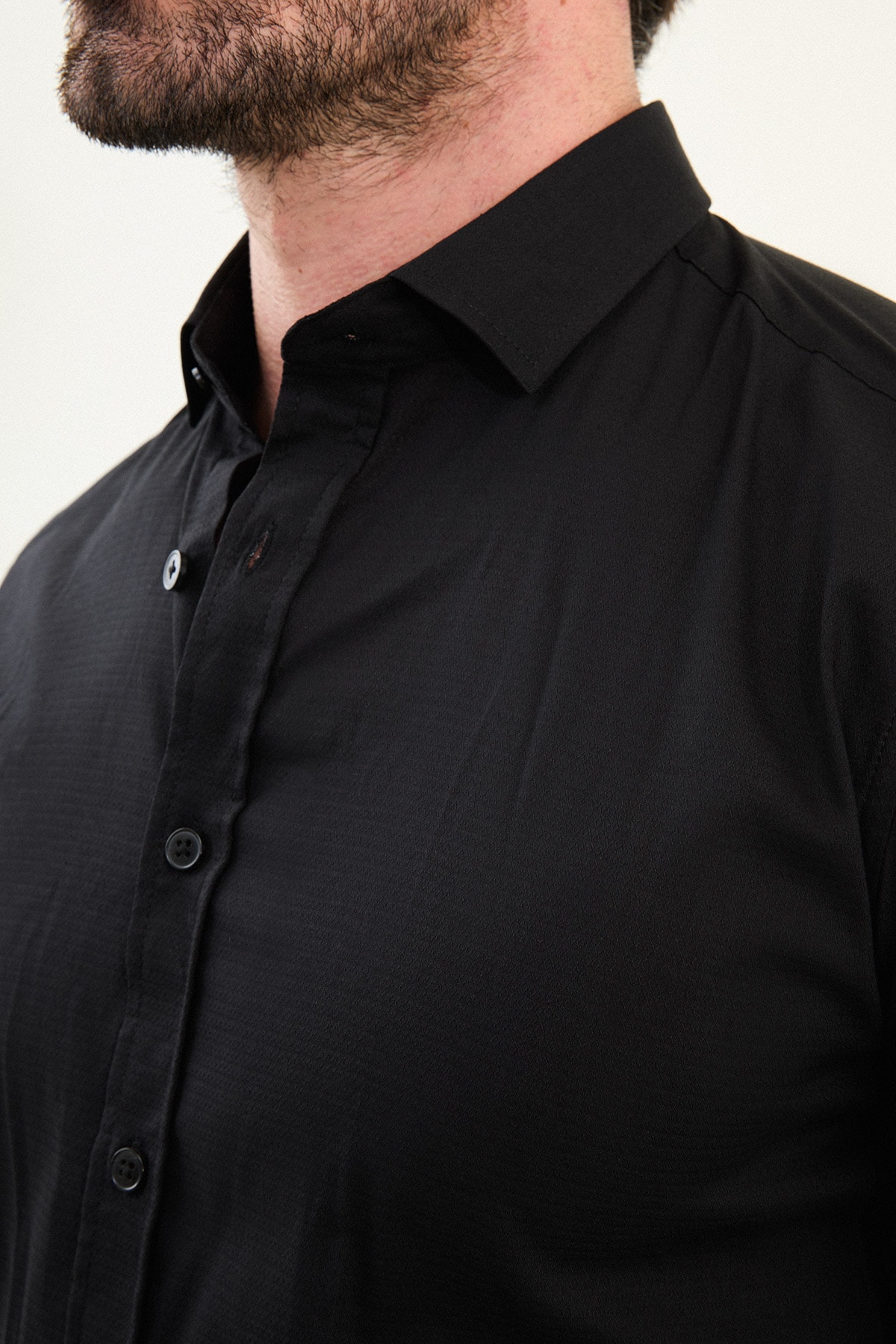 Desenli Slim Fit Uzun Kollu Erkek Gömlek