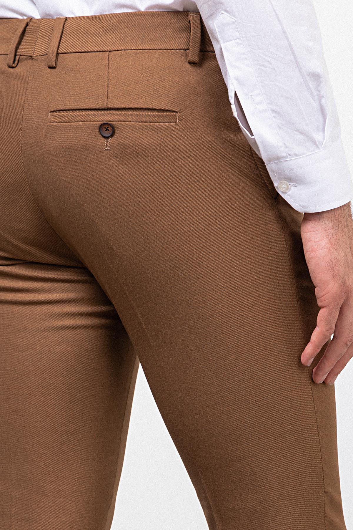 Düz Slim Fit Klasik Erkek Pantolon