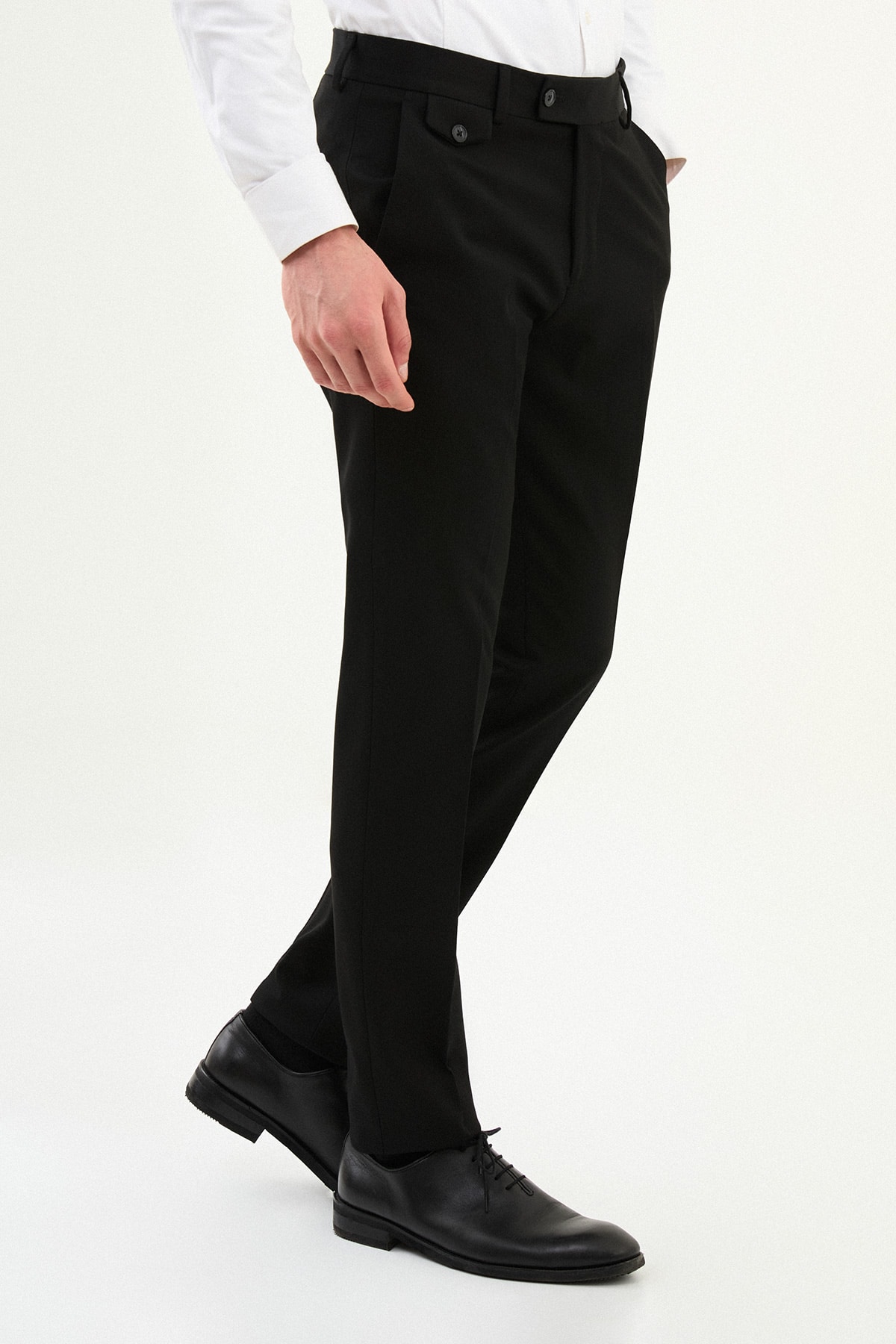 Düz Super Slim Fit Cep Detaylı Erkek Pantolon