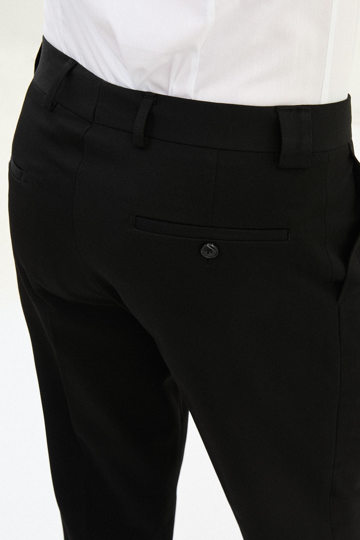 Düz Slim Fit Pileli Erkek Pantolon