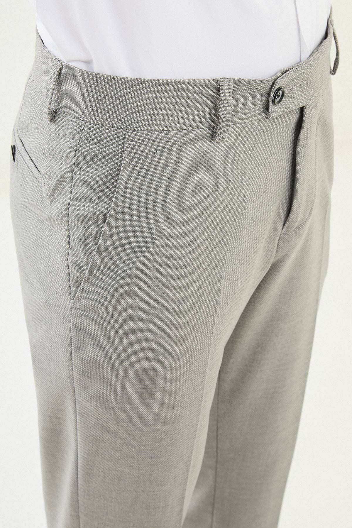 Desenli Slim Fit Klasik Erkek Pantolon