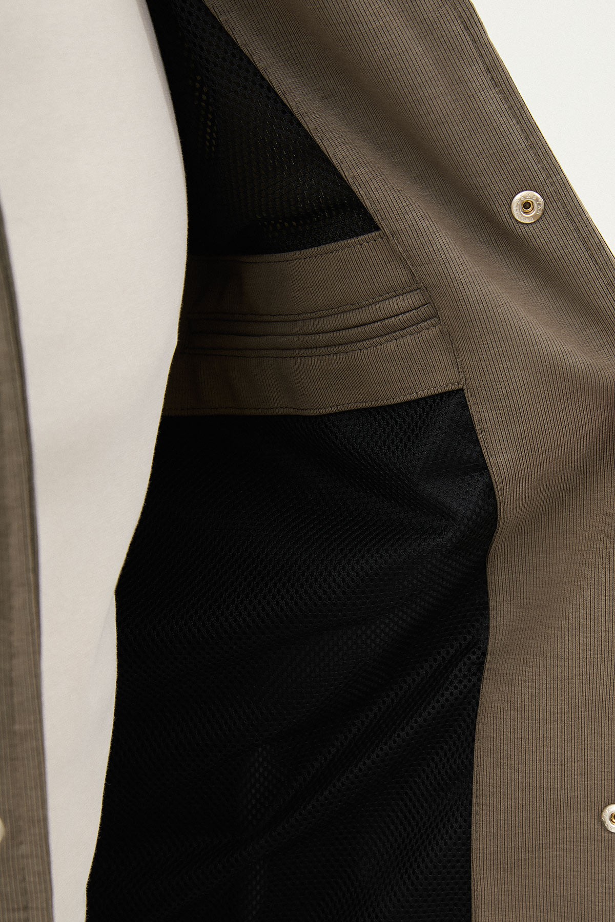 Çizgili Slim Fit Gömlek Yaka Erkek Mont