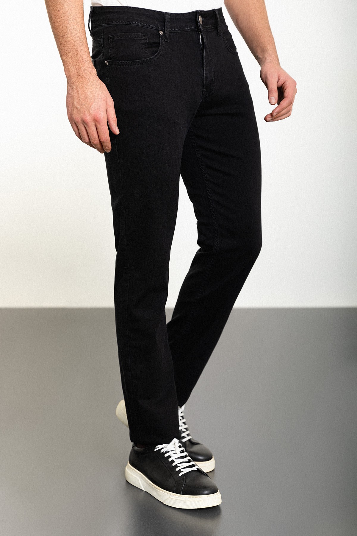 Düz Slim Fit Erkek Kot Pantolon
