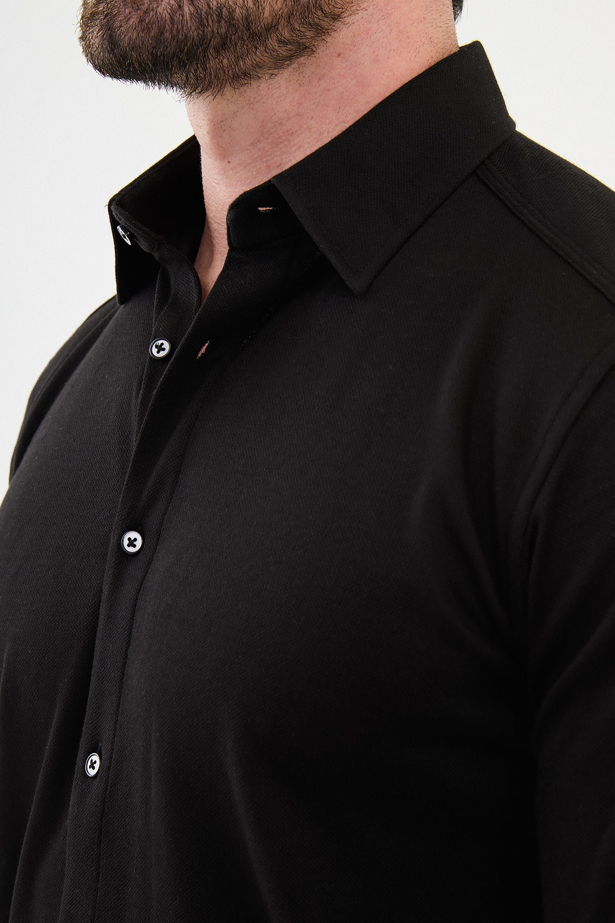Düz Slim Fit Erkek Gömlek