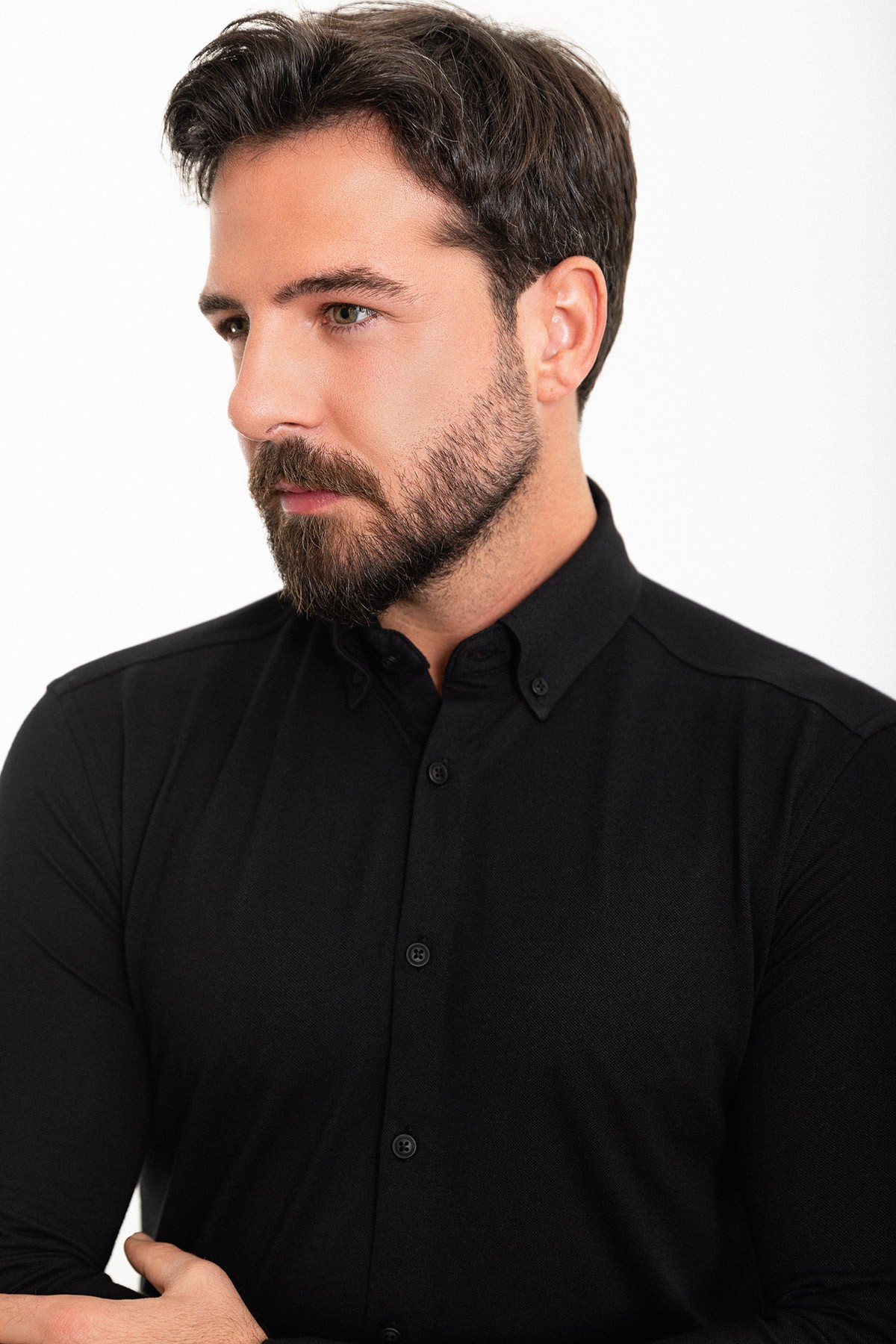 Düz Slim Fit Erkek Gömlek