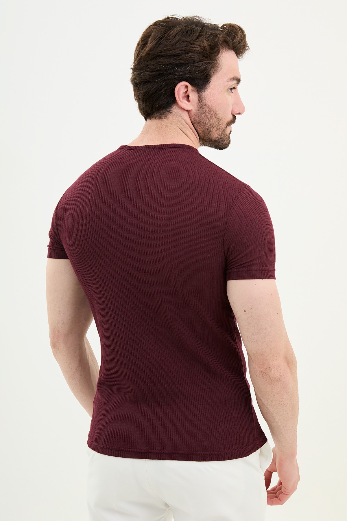 Slimfit Arnürlü T-Shirt