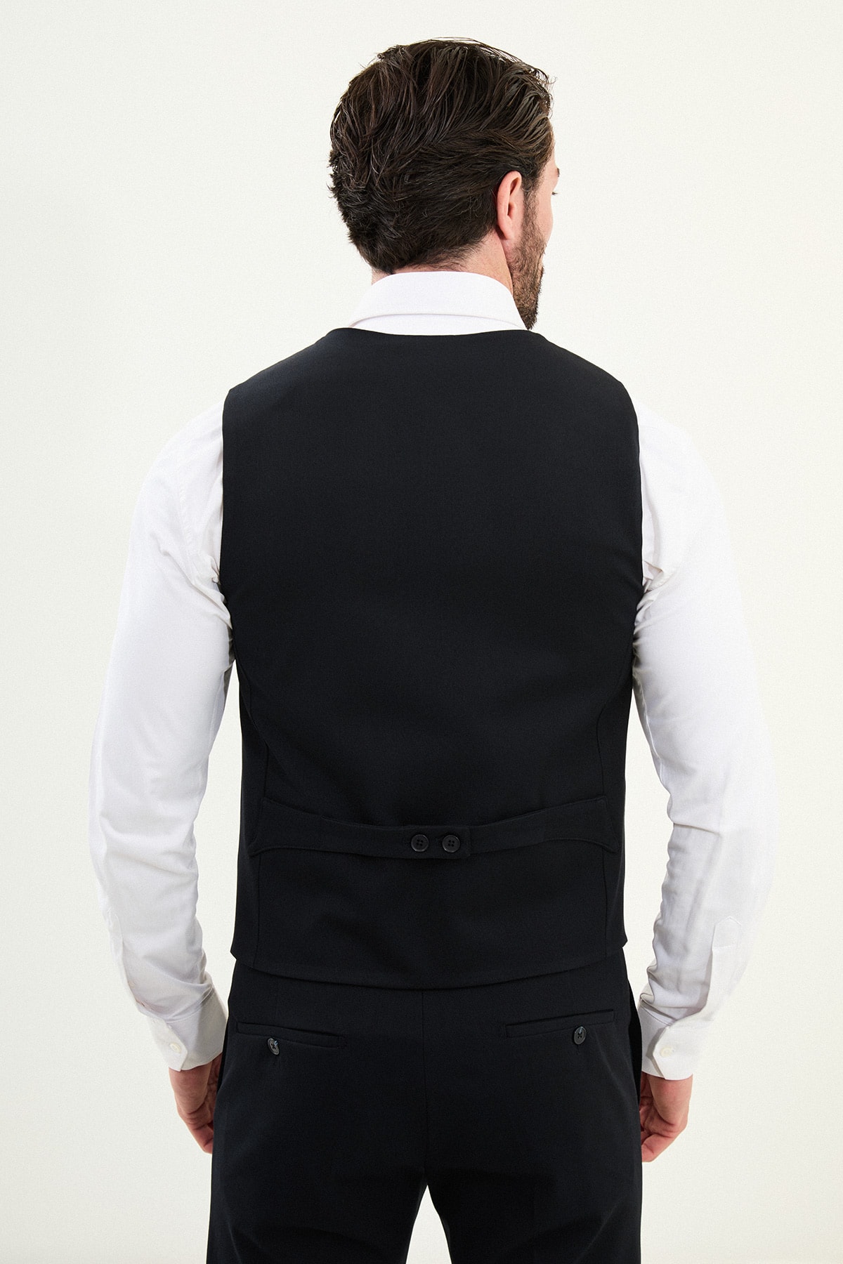 Düz Slim Fit Klasik Erkek Yelek