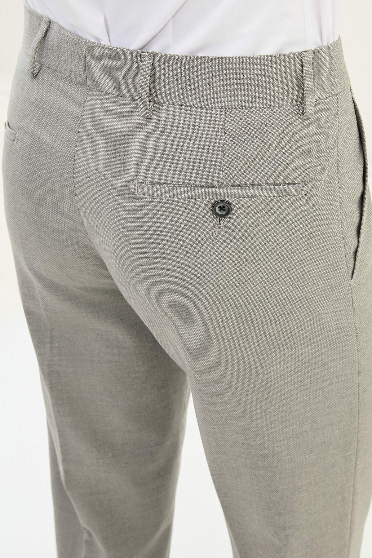 Desenli Slim Fit Klasik Erkek Pantolon