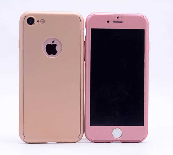 Apple iPhone 7 Kılıf Zore 360 3 Parçalı Rubber Kapak