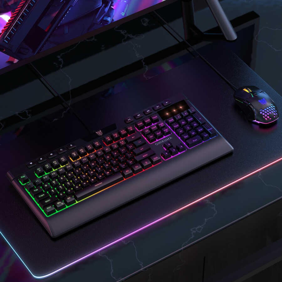 Zore Onikuma G21 RGB Oyuncu Klavye Mouse Seti