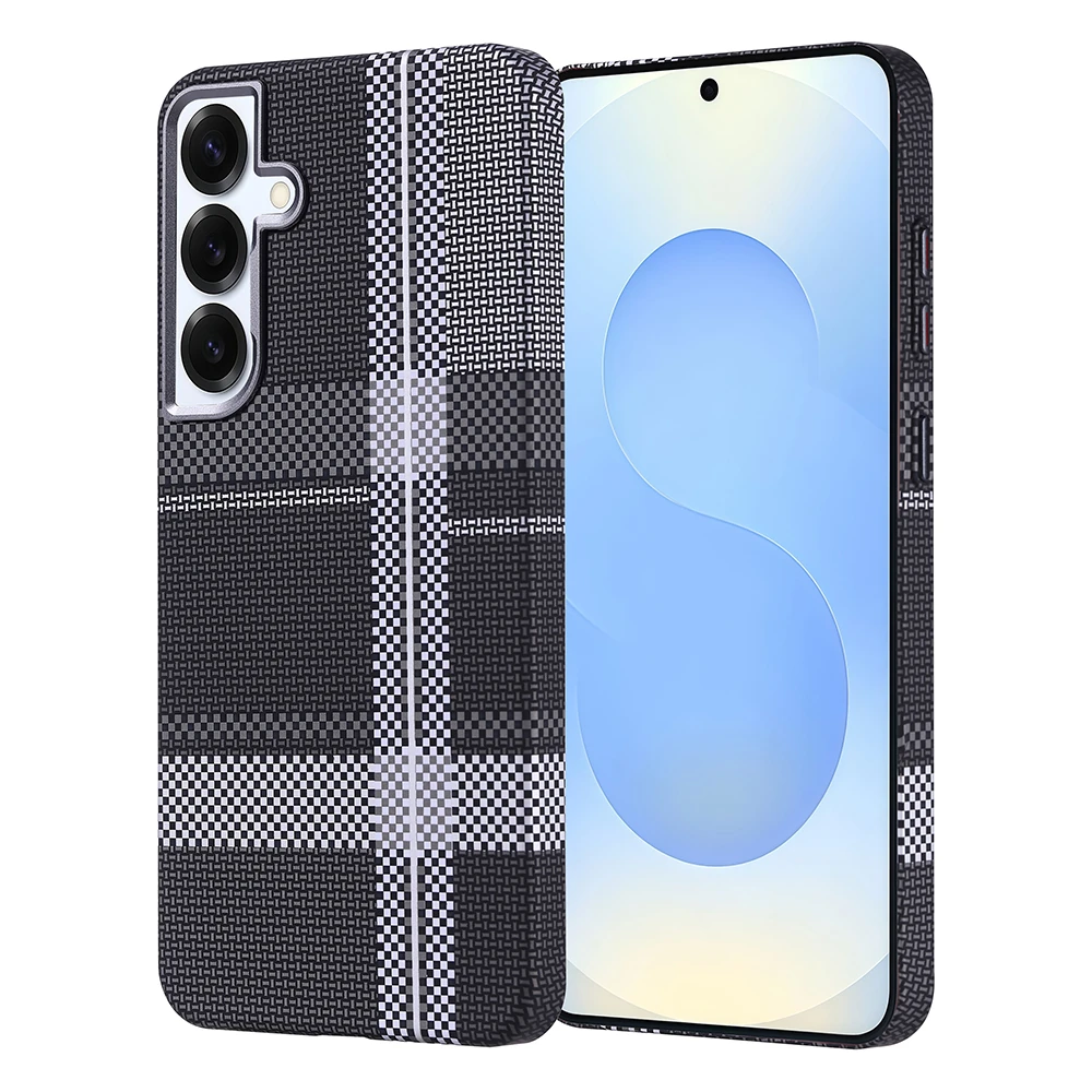 Galaxy S25 Plus Kılıf Magsafe Şarj Özellikli Karbon Fiber Görünümlü Zore Nekst Kapak