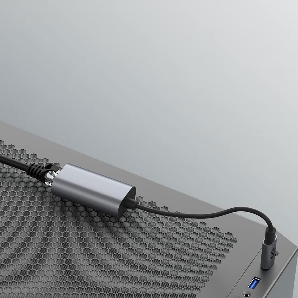 Zore QG03 USB-A to RJ45 USB3.0 Ethernet Dönüştürücü Kablo 1000Mbps 22cm