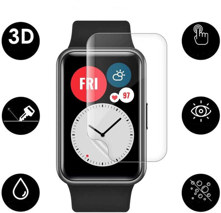 Huawei Watch Fit Zore Narr Tpu Body Ekran Koruyucu