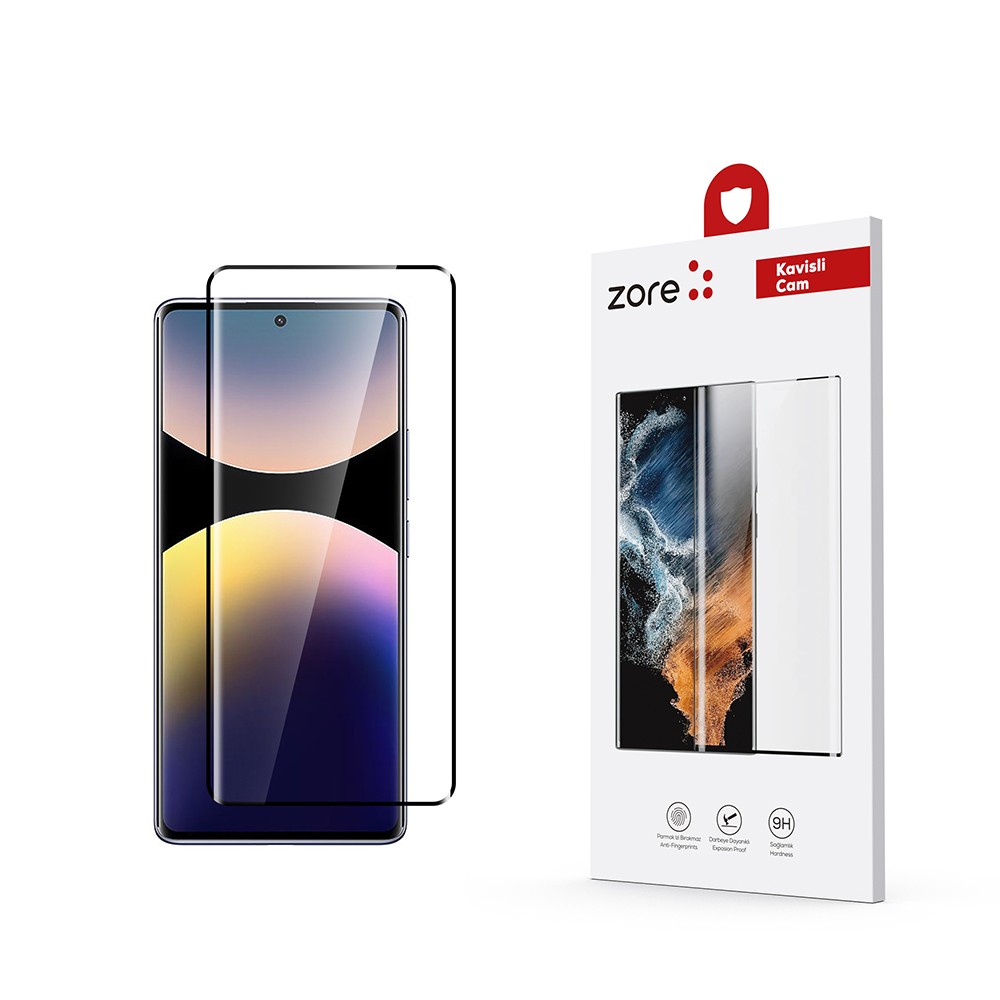 Xiaomi Redmi Note 14 Pro 4G Zore Full Yapışkanlı Cam Ekran Koruyucu