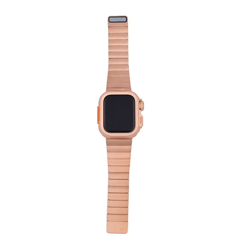 Apple Watch 44mm Zore KRD-126 Sert Kasa Koruyuculu Metal Kordon