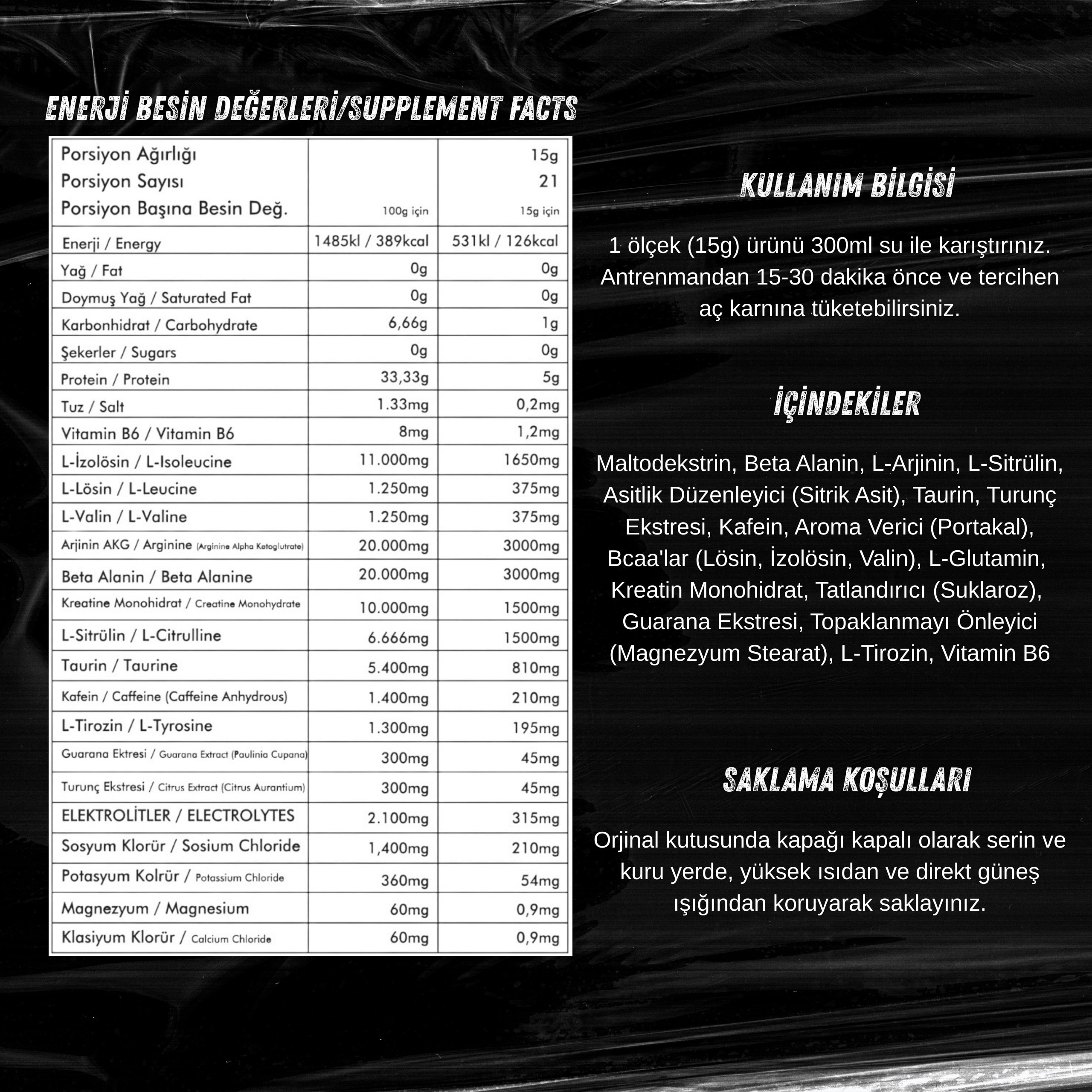Pulse Pre Workout 315g 21 Servis