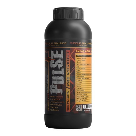 Pulse Pre-Workout by Bilgehan Koç 1000 ML 33 Servis