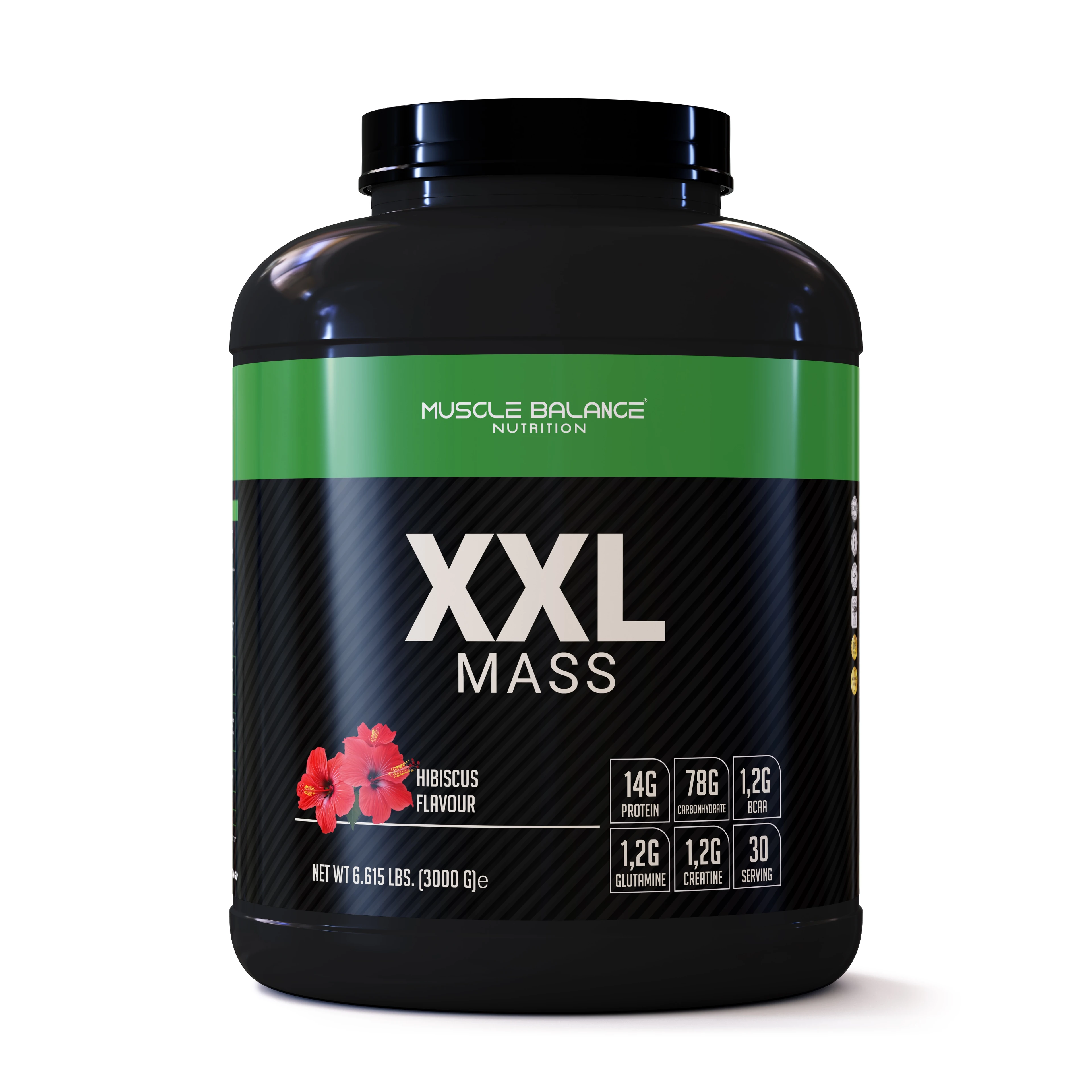 XXL Mass Gainer 3000 Gr - Berry Hibisuc