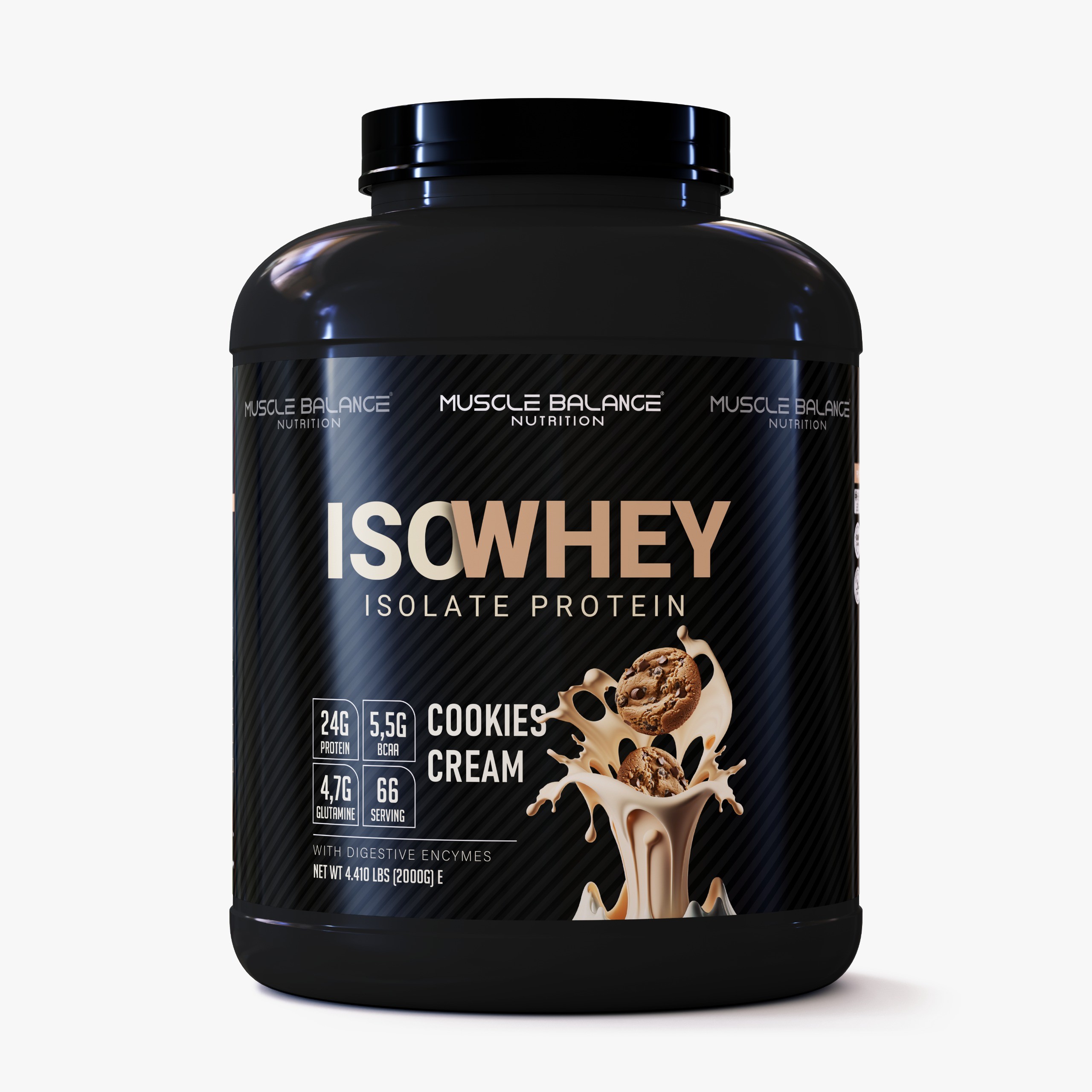 Iso Whey Isolate Protein 2000g 66 Servis