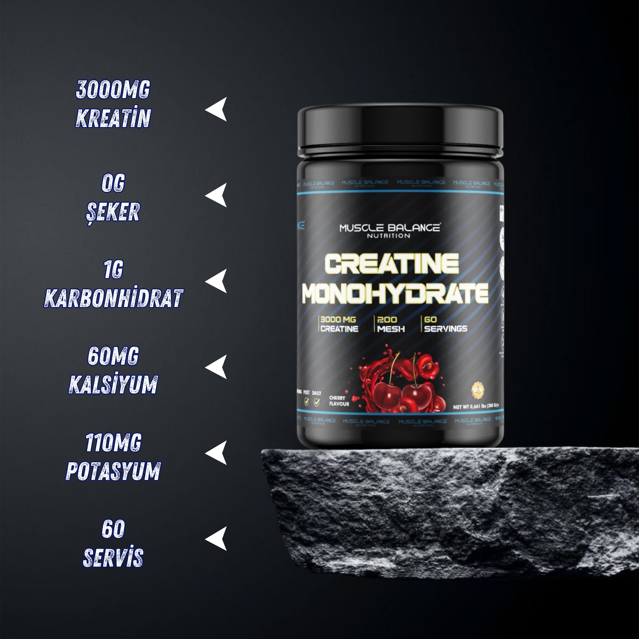 Creatine 300 Gr 60 Servis
