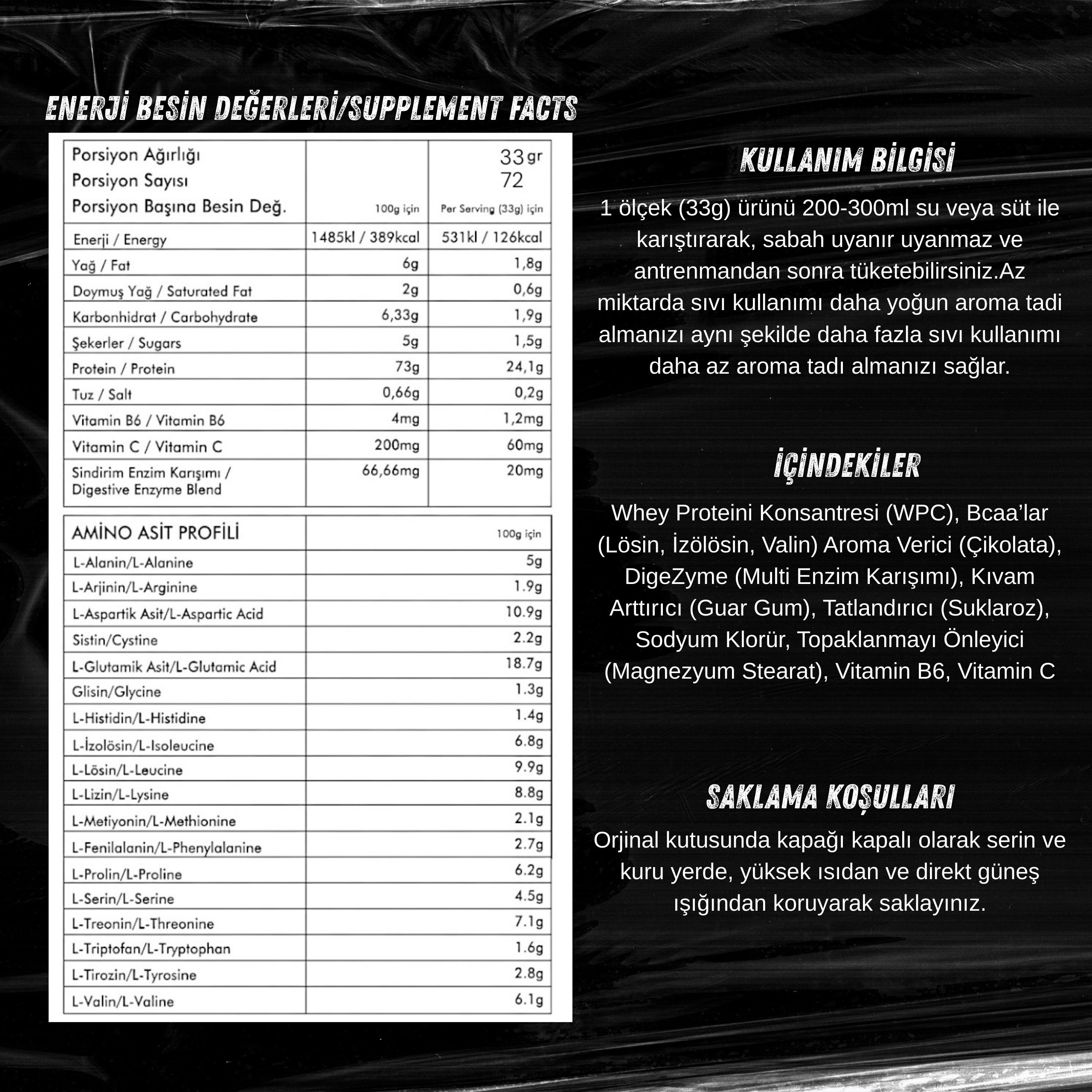 Whey Protein 2380g 72 Servis