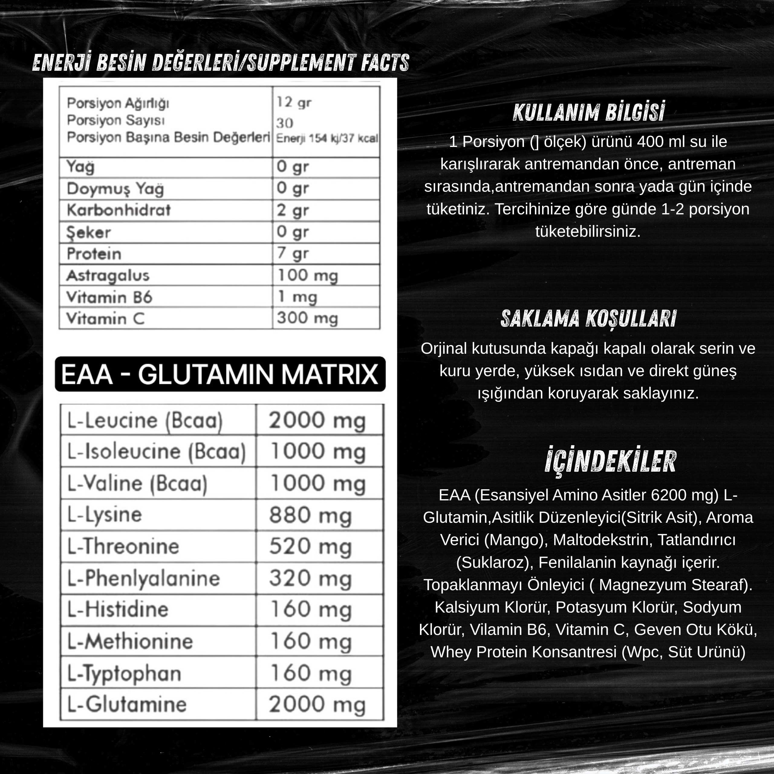 EAA Essential Amino Acid Mango 370 Gr 30 Servis