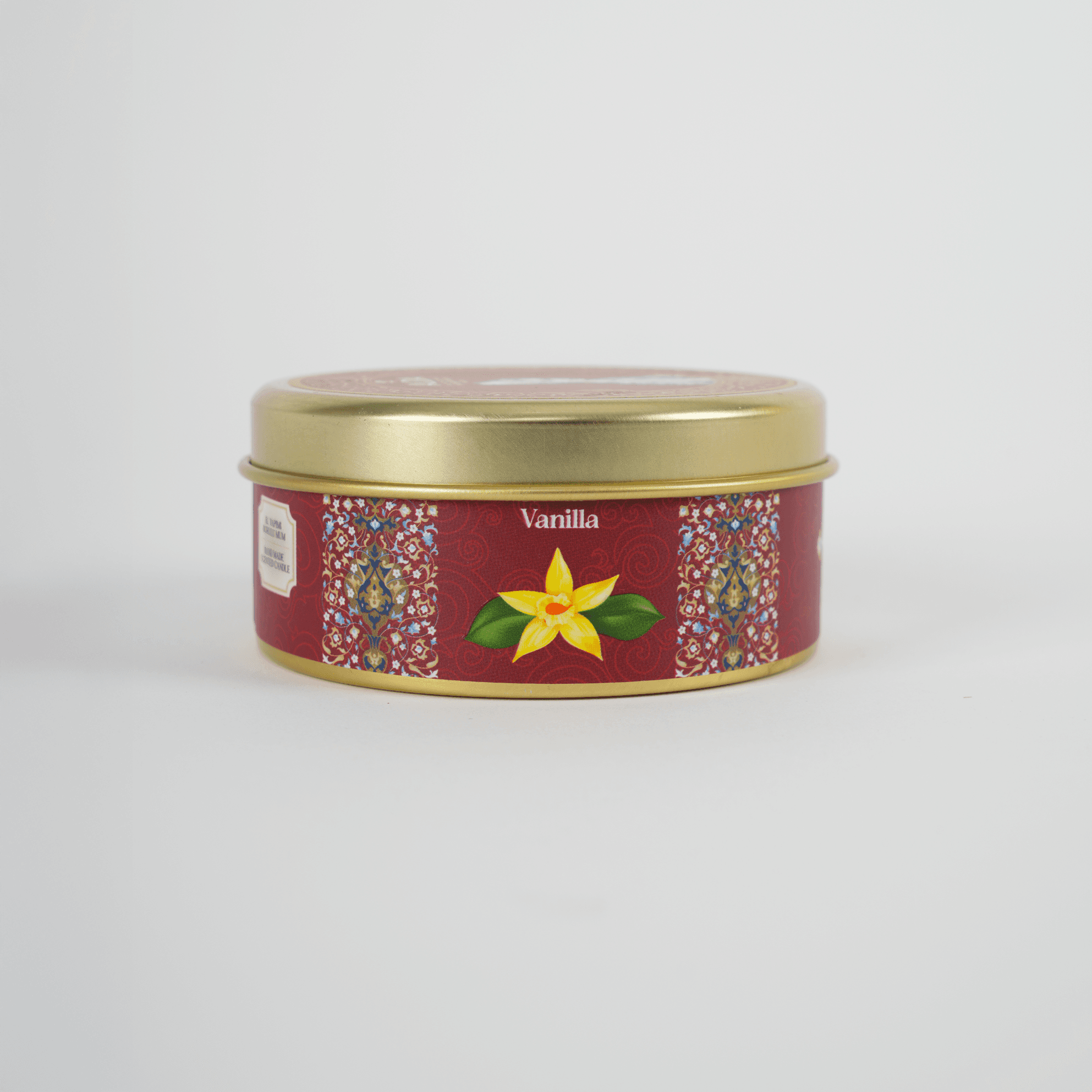 Kösem  - Gold  Teneke Mum 110 cc Vanilya  Kokulu