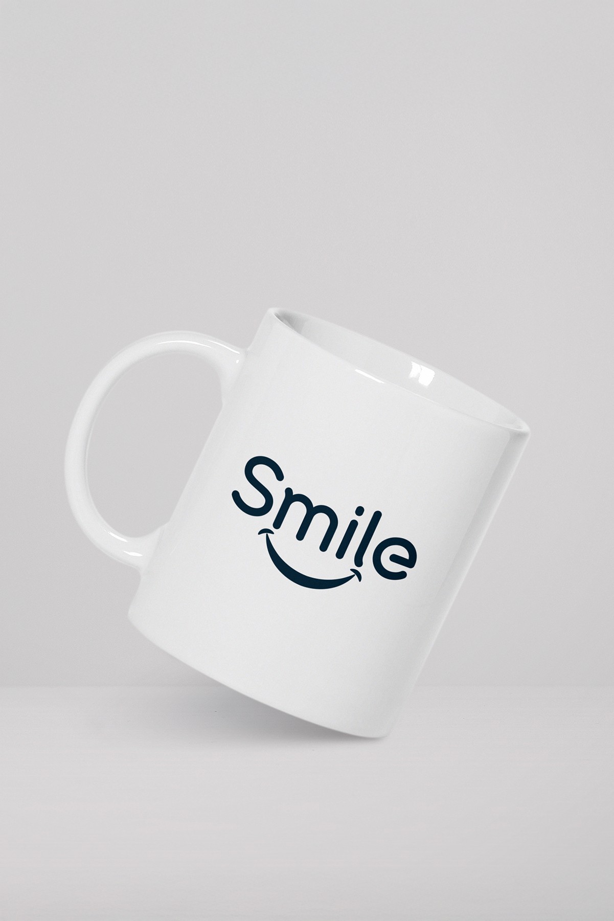 Porselen Kupa Bardak - Smile