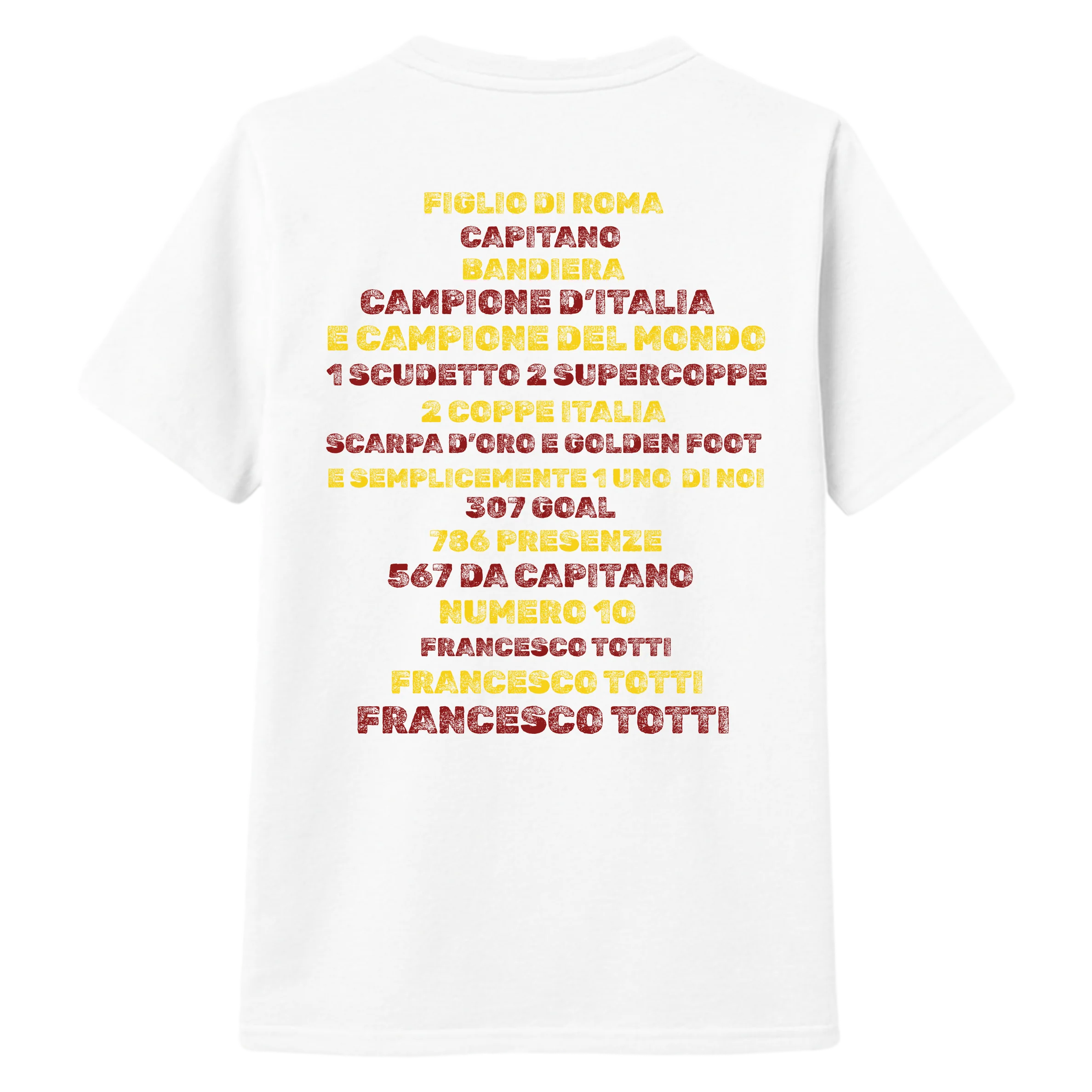 Francesco TOTTI (BEYAZ OVERSIZE)
