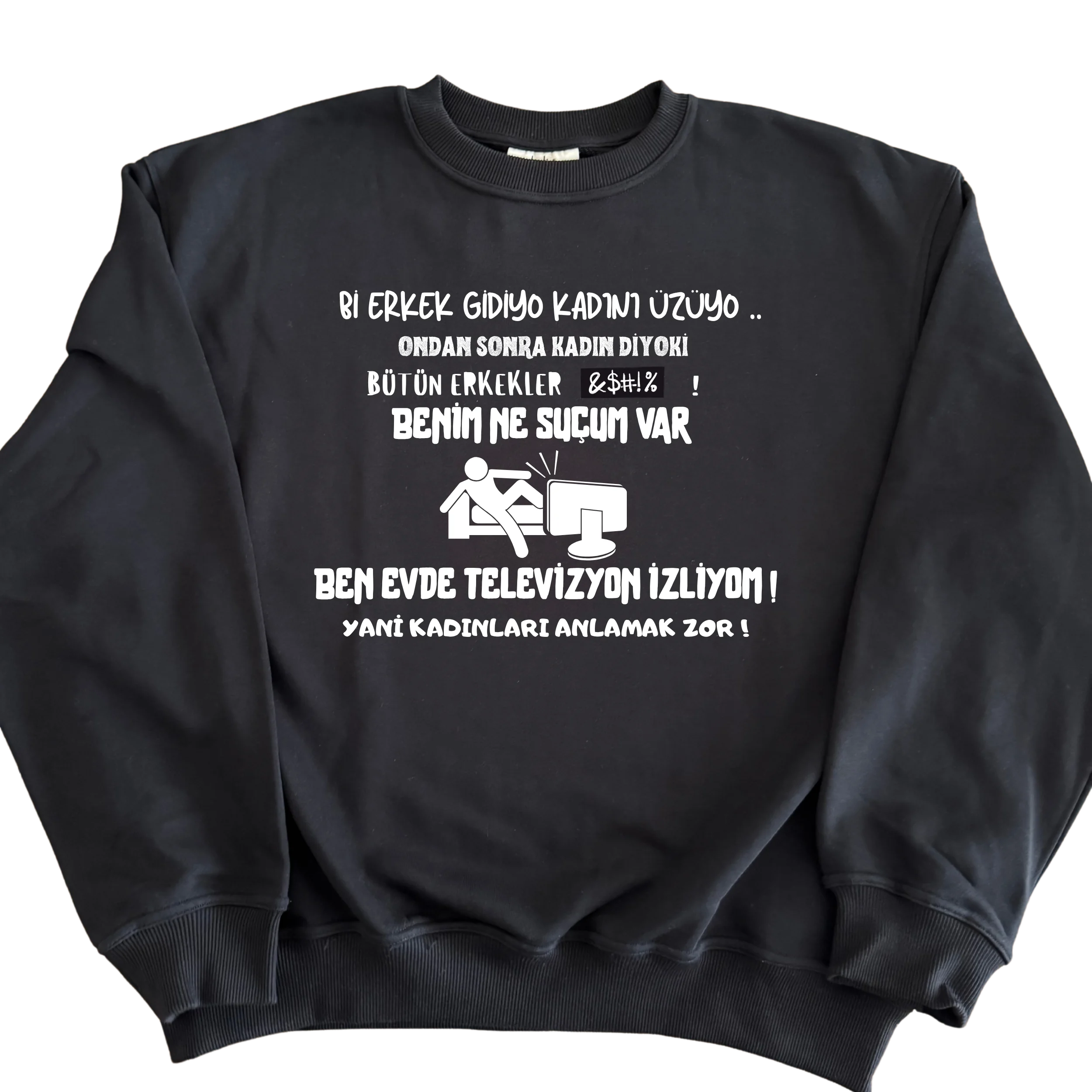 Ben evde televizyon izliyim