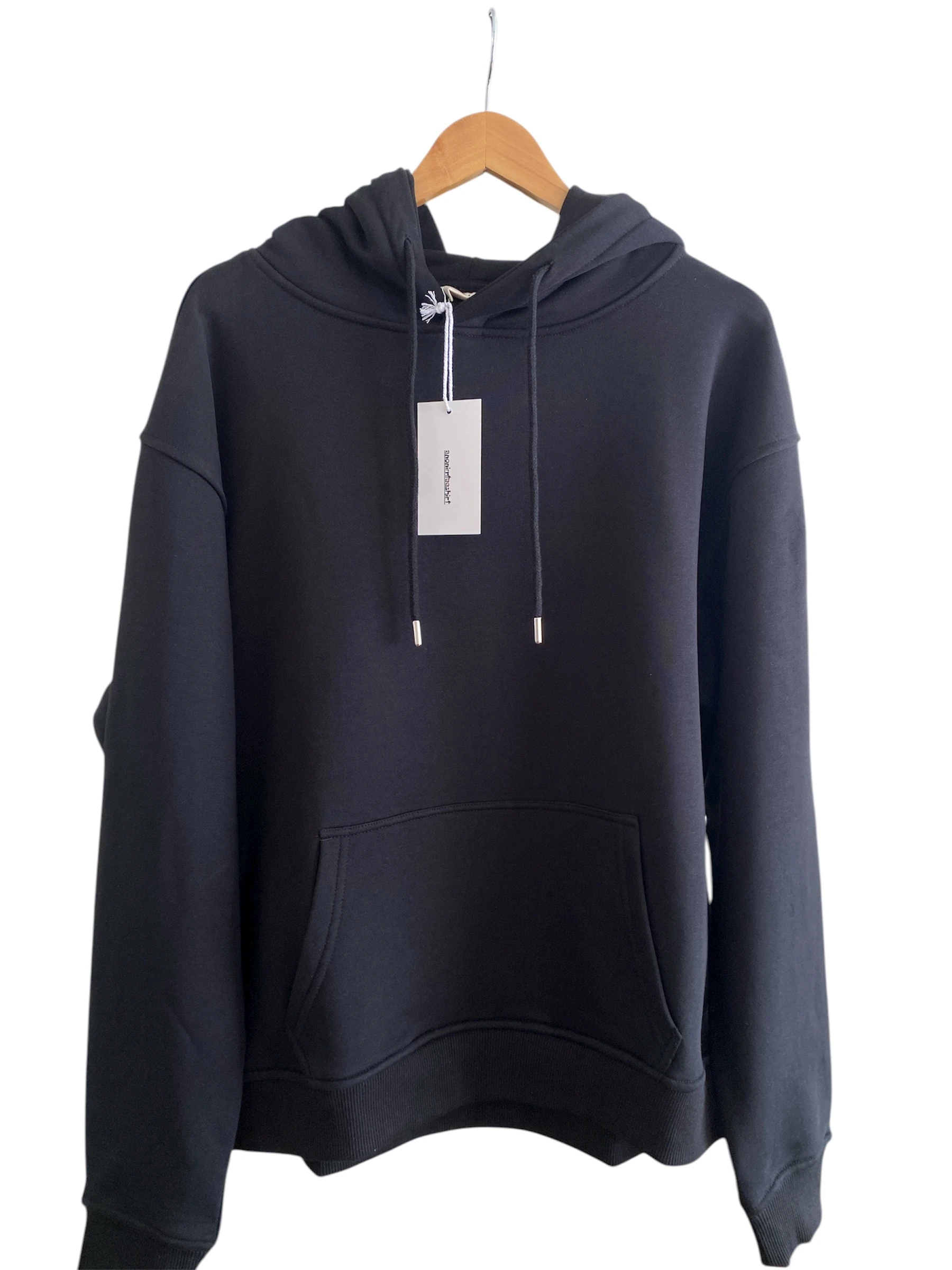 Oversize Kapüşonlu Sweatshirt Siyah